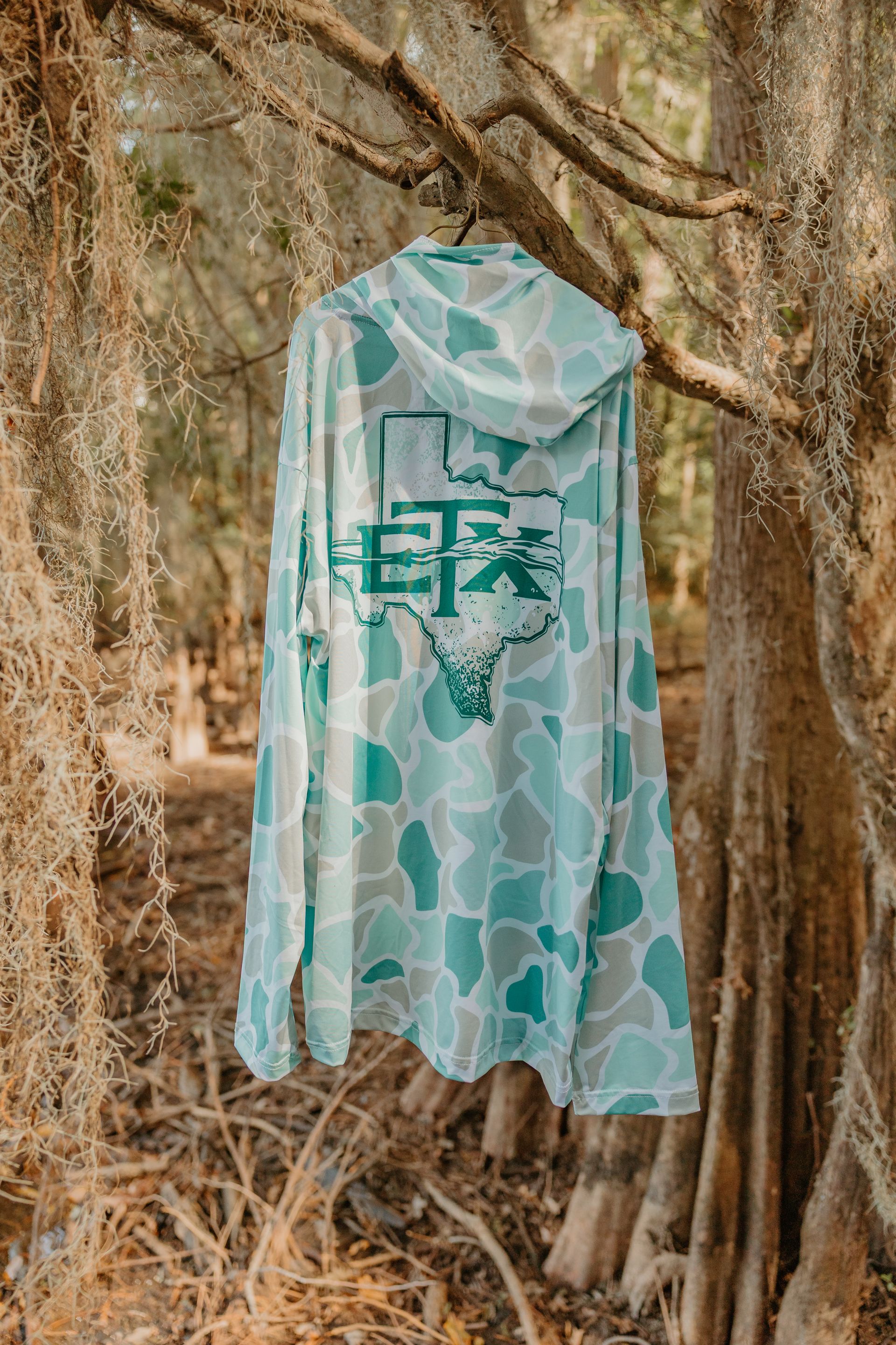 ETX Seafoam Camo Performance Sun Shirt