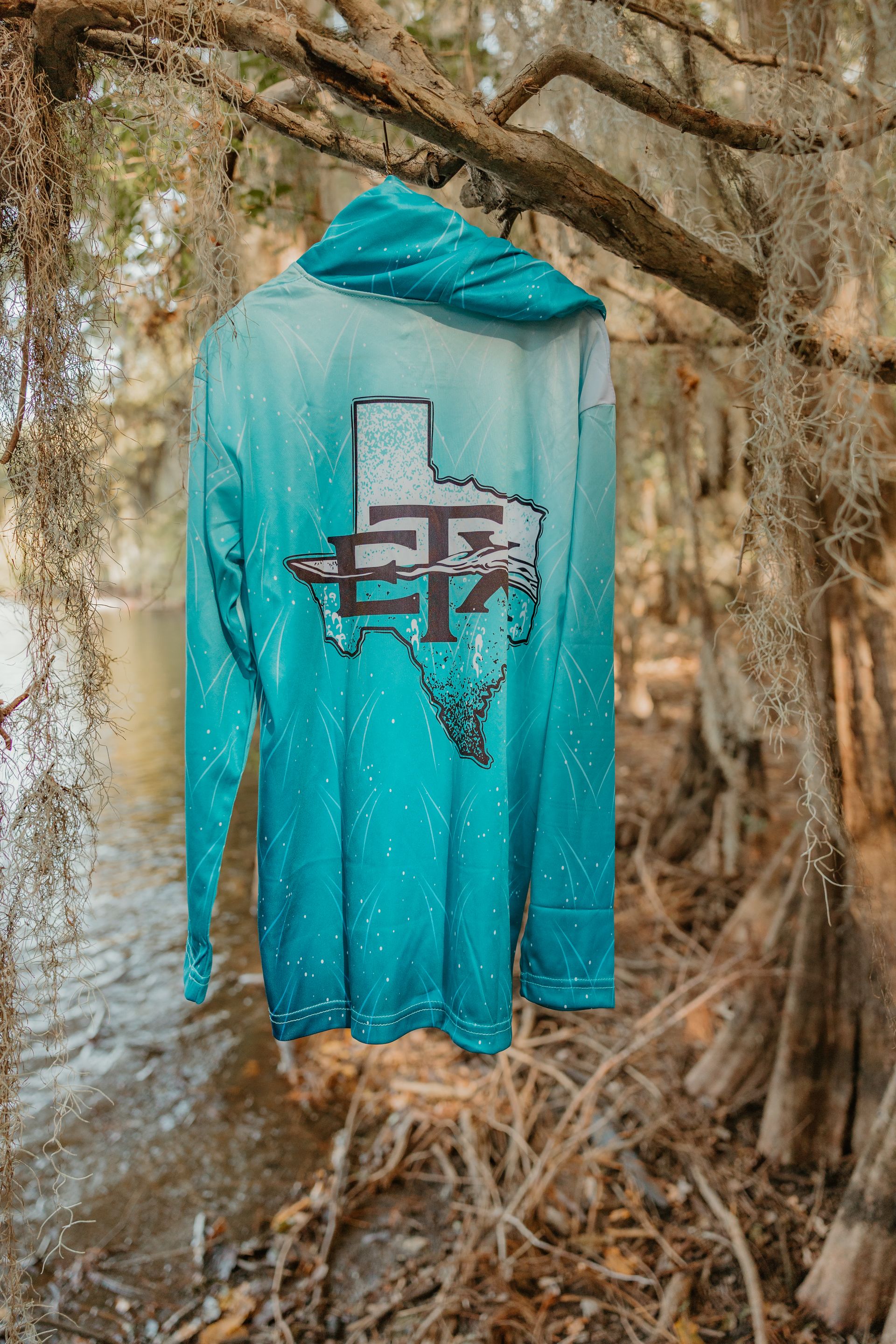 ETX Texas Waterline Performance Fishing Shirt - Youth | Hooded & Unhooded